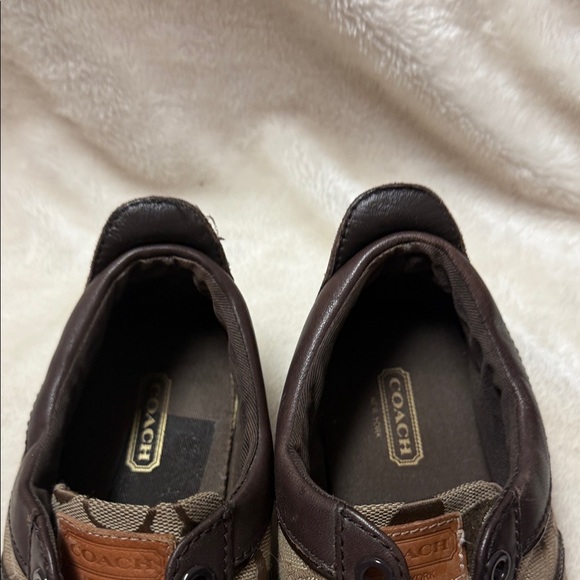 Coach Dark Brown and Tan Casual Sneakers - Picture 4 of 11